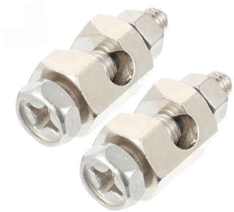 DECOMELODY 2 Pièces Clips de Câble de Mise Terre pour Panneaux Solaires Pince de Câble Cuivre Étain et Facile à Installer pour Protection Photovoltaïque