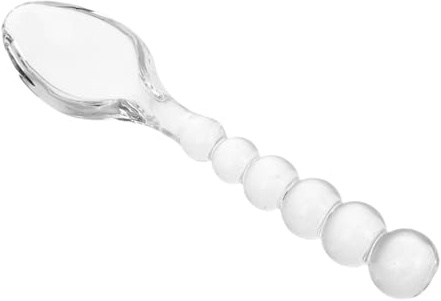 COLLBATH Kleine Glas Dessertlöffel Transparent Teelöffel Aus Glas Für Zucker Gewürze Honig Kaffee Süßspeisen Hochzeit Party