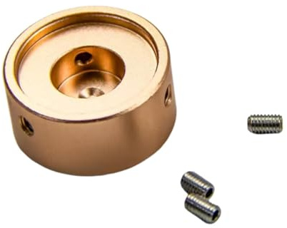 LeeQinersw Guitar Pedal Topper Aluminiumlegierung Fußschalter Zubehör Pedal Kappe Schraubbefestigung Rutschfestes Design Schutz Passend für Live Musik Studio Mus, Gold