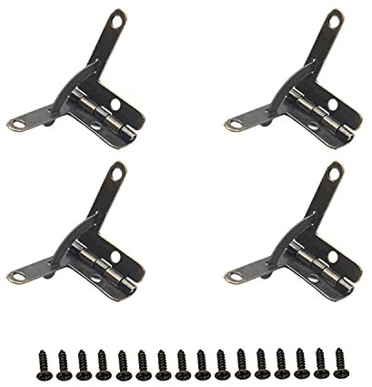 MroMax 28mm x 22mm /33mm x 30mm /43mm x 39mm Viertelscharnier Goldton für Humidor Boxen Wein Zigarren Koffer, MRO190803S-0072, Bronze，28mm*22mm, 10pcs