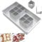 TIMESETL Cake Tins, Digital Baking Mold Digital Cake Mold Movable Squares Mould Trays,Number and Letter Cake Shape DIY Baking Tool for Wedding Birthday Christmas Cake Cooking