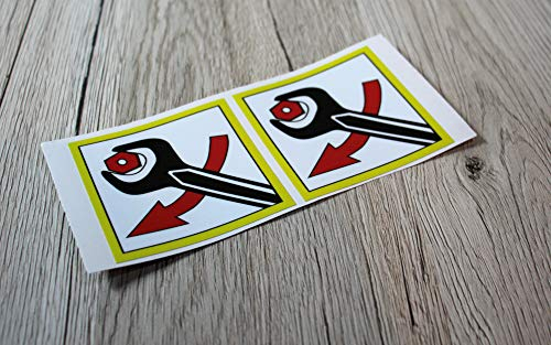 Eil Bulldog Versand 2x Deutz Fahr Aufkleber 'anziehen der Schraube' Logo Emblem Sticker Label Traktor