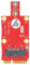fasient1 Mini PCIe M.2 Adapter, 3042/3052 M.2 Key B to Mini PCI-E, USB 2.0, Supports SIM Card Push Connector, Laptop/Desktop/PC