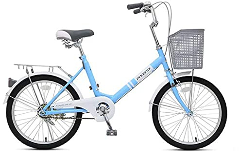 20 Zoll Fahrrad, Rennrad mit Bremse, Bequemes Transportmittel für Erwachsene und Kinder (Color : Blue)