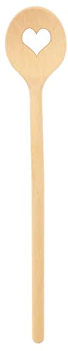teemando® kleiner Marken-Kochlöffel aus Holz mit Herz, 16 cm