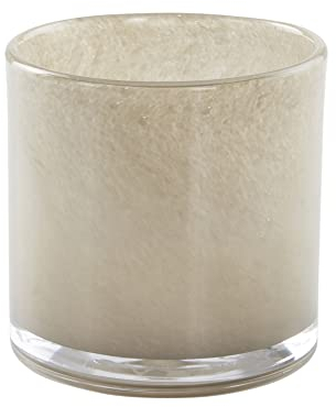 Jotex BOSS Windlicht/Teelichthalter, Warmgrau, 12 cm