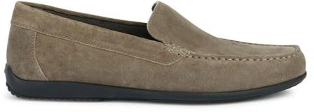 Geox U Ascanio B, Moccasin Uomo, Grigio Tortora, 42 EU