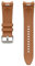 Samsung Hybrid Eco-Leather Band (M/L) ET-SHR96 für die Galaxy Watch6, Uhrenarmband, Original Armband, Lederimitat, Fluorkautschuk, klassischer Stil, sportlich, elegant, angenehmer Sitz, Camel