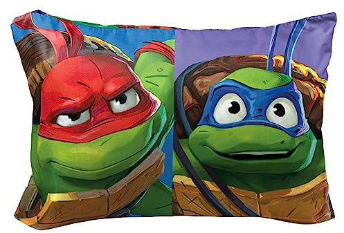 Nickelodeon Teenage Mutant Ninja Turtles Good Fight Wende-Kissenbezug, doppelseitiger Kissenbezug, superweiche Kinder-Bettwäsche, 1 Packung