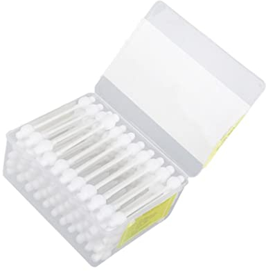 Sicherheits-Wattestäbchen, 55 Packungen Box – großer Kopf, 100% reine Baumwolle, ideal für Babypflege und Make-up
