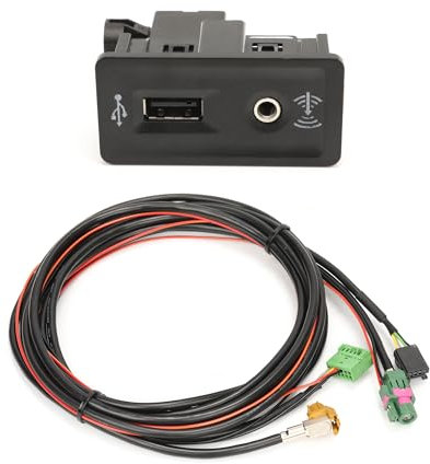 LEMORFE MIB2 CarPlay Media USB AUX Interruttore USB AMI Adattatore Presa Bottone Cablaggio Set per VW Golf 7
