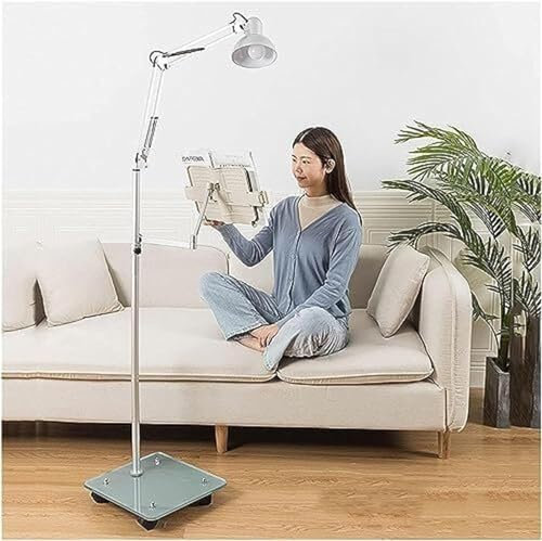 Boden-Bücherständer, Leseständer, Buchständer, Dokumentenhalter, Leseablage, Kochbuch, Kochbuchhalter, Bodenständer, Bücherstütze, faltbarer Buchständer, Leseständer-Halter, 360° drehbarer Winkel ( Co
