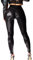 Mstaad Lack-Leggings aus Kunstleder für Damen, hohe Taille, Po, Lifting, Lack, Kunstleder, Latex, glänzende Hose, Konzert-Outfits, Schwarz, X-Groß