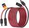 SORLPV SOLARKABEL 6MM², PV VERLÄNGERUNGSKABEL 1M MIT BUCHSEN UND SOLARSTECKER, 10AWG SOLARKABEL VERLÄNGERUNG, IP68 WASSERDICHTEM PHOTOVOLTAIK KABEL STECKER FÜR SOLARSYSTEME (ROT/SCHWARZ)