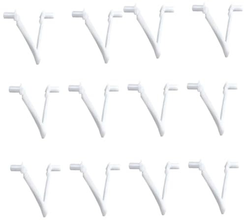 Pinces en V pour Piscine,12 PCS Plastique Piscine Clip en v Papillon Brosse de Piscine Clip en Forme de V pour Piscine Spa Brosse