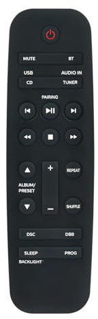 PERFASCIN Replace Remote Control Fit for Philips CD Player USB FM Radio Boombox Portable Stereo System W/Remote AZ700T