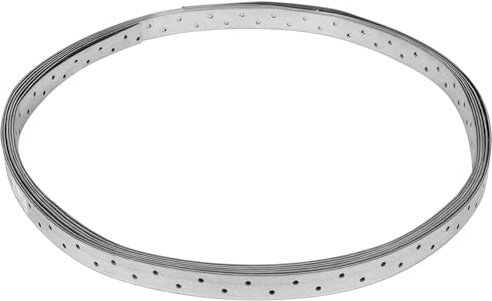 Tischlerei Montageband für Bauwesen Montage 40 mm x 2 mm x 10 lfm | Lochband Stahl Rolle Verzinkt Montagelochband Stahlband - Schutz vor Rost