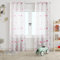 HOMEYA - Cortina Infantil Transparente 2 Unidades de 140 x 260 cm - Visillo jovenil con diseño Estrella, Tranparente filtra la luz, Cortina para habitación 100% Poliéster