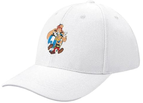 YOFAUOE Basecap Obelix und Asterix Baseballkappe Snapback Hat Anime schwarz Großformat Hut Caps Damen Herren