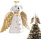 25cm Angel Dog Christbaumspitze – Wunderschöne Weihnachtsbaumspitze Engel für Festliche Dekoration, Elegante Baumspitze Weihnachten als Christbaum Topper (Angel Dog)