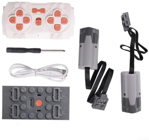 Power Function Motor Set für Bausteine APP und Ferngesteuert, 2 Mittelmotoren