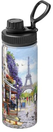 YFSGDLBN Bouteille d'eau isotherme Motif Tour Eiffel Paris Street 532 ml