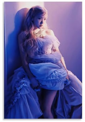 LNLEXTAR BLACKPINK Rose Poster Peinture décorative sur toile Art mural pour salon, chambre à coucher, art mural, impression d'image moderne, décoration de salle familiale, 50 x 75 cm