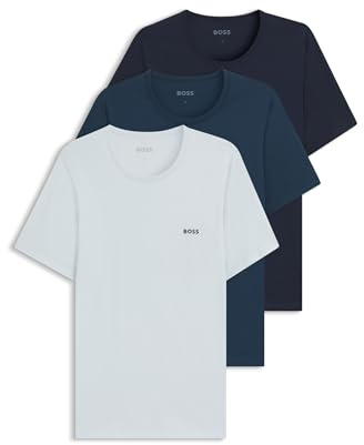 BOSS Mens TShirtRN 3P Classic Three-Pack of Underwear T-Shirts in Cotton