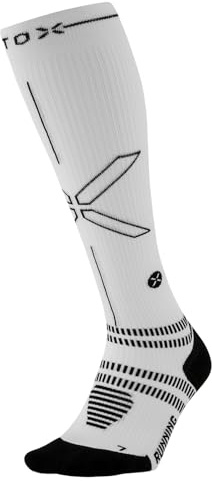 STOX Energy Socks Laufsocken Herren, Kompressionsstrümpfe Running | Kompressionssocken Klasse 2 Laufen, Compression Socks Men, Stützstrümpfe, Kniestrümpfe, Socken Sport, Anti-Blasen, Nahtlos