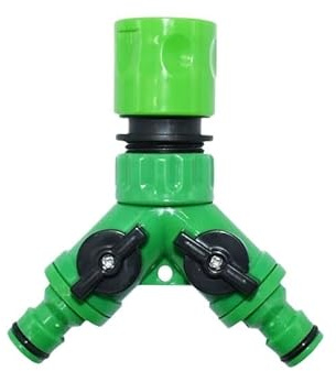 Casetlong 1pc Bewässerung 2 Weg Wasserhahn Schnell Anschluss 3/4 Weibliche EIN Hahn Von Wasser Bewässerung Ventil Splitter Bewässerung Bis