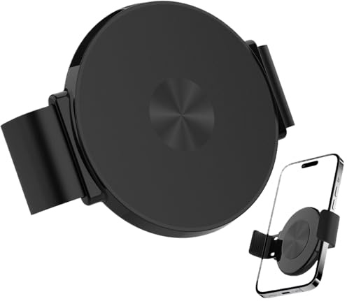 Bomefoi Magnetischer Handy-Clip, Handy-Rückenklemme mit starkem Magnet – sichere Passform, Smartphone-Befestigungsplatte, Metall-Gadget für Navigation, Klassenzimmer, Filme, Schlafsaal, Café