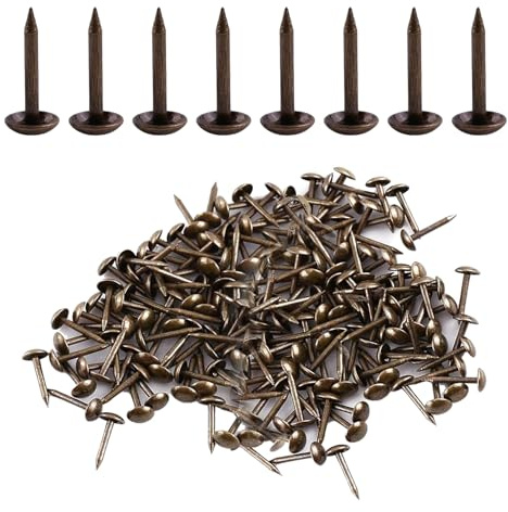 100PCS Upholstery Tacks, Carpet Tacks, Split Pins Craft, Paper Fasteners, Upholstery Nails for Wood Wall Crafting Stairs Outdoor 6 * 14mm