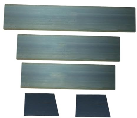 Ronyme Lot de 5 plaques en Acier pour étaler Le Mastic de carrosserie, 5 Tailles différentes. Outil Professionnel réutilisable pour l'application de