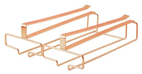 tuwiwol Hängender Becherhalter, Weinglasregal, Unterbauregal, platzsparender Glasorganizer, Haken, rostfrei, stark belastbar