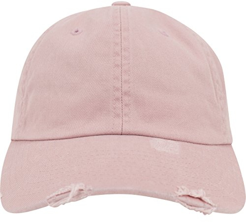 Flexfit Mixte Low Profile Destroyed Cap Pink One Size Casquette, Rose, Taille unique EU