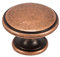 Copper Finish Shaker Style 38mm Diameter Kitchen Cupboard Cup Door Knob
