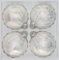 4 TLG. Glas-Weihnachtskugeln Set 8cm Ø in Ice Weiss Silber Regen- Christbaumkugeln - Weihnachtsschmuck-Christbaumschmuck 8cm Durchmesser
