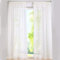 SIMPVALE Lot de 2 Rideaux Transparents – Élégants Rideaux en Voile de Couleur Unie avec Crochets de Rail – pour Chambre à Coucher, Salon, Balcon, Beige, 140x250cm