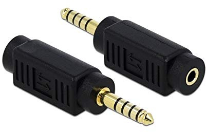 DELOCK Adapter Klinkenstecker 4,4 mm 5 Pin zu Klinkenbuchse 3,5 mm 3 Pin