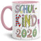 Tassendruck Geschenk Tasse zur Einschulung für Kinder mit Spruch - SCHULKIND 2020 - Geschenkidee zum Schulanfang/Erinnerung Schulbeginn/Erstklässler 2020 Mädchen - Innen & Henkel Rosa