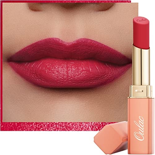 Oulac Rosa Lippenstift und Blush, Matt Hochpigmentierter Geschmeidige, Multi-Use Blush Stick, Hydratisierte, Langanhaltend Lip Cream,für Wangen und Lippen, Vegane Tierversuchsfreie, 3.6g(Y04)