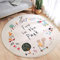 Teppiche Modern Designer für Wohnzimmer Kinderteppiche Flauschige Runden Groß Schutzmatten Waschbare Matten Kindermatte fürs Babyzimmer Kleinkinderzimmer 100 cm