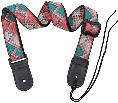 Milisten 1 Satz Ukulelengurt E-gitarrengurt Bassgurt Ukulele-schultergurt Gitarren-schultergurt Hawaiischer Ukulele-gürtel Kleiner Gitarrenhalsriemen Ukulele-gurt Nylon Böhmen Saxophon