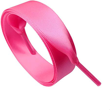 goodlace 2cm Lacci larghi a nastro piatto Lacci delle scarpe in raso 80CM Rosa intenso