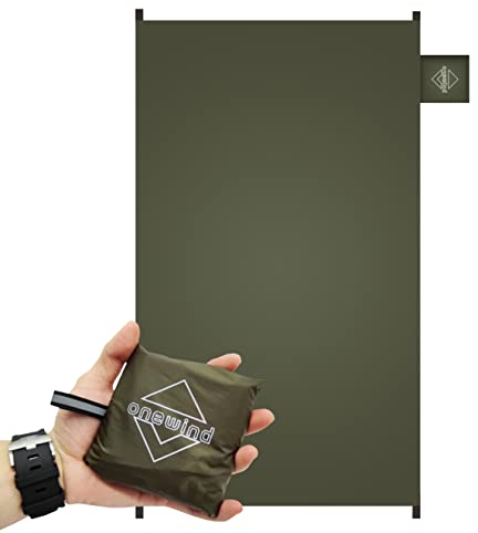 onewind Ultraleichte Silnylon Fußabdruck, vielseitige Hängemattenplane, zum Unterschlupfen, 119,4 cm, 68,6 cm