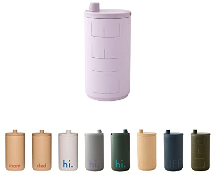 Design Letters Tazza termica viaggio per caffè 350ml | Prova di perdite Thermal Mug| Thermos Bottiglia Acqua Termica | Isolata Tazza di caffè e tè Caldo e freddo |tazza da caffè acciaio inox Senza BPA