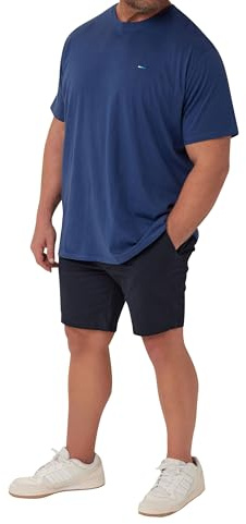 BadRhino Big & Tall Blue Stretch Chino Shorts - Men's - Plus Size Curve