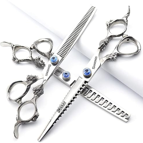 Friseur professionelle 6Zoll-7Zoll-8Zoll-9Zoll-High-End-JP440c Friseur Schere Anzug Frisur Stil Frisur Werkzeuge haarschere set (scissors set) (6-Zoll 3PC) (7-Zoll 3PC)