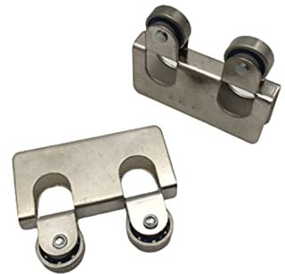 5pcs Exhibition Cabinet Glass Runner Door Steel Gate Pulley Door Window Pulley Showcase Sliding Door Wheel