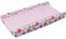 Feuilles à langer pour bébé, housse de matelas à langer douce et extensible, impression exquise pour les nourrissons pour la table de soins pour bébé(Fleurs roses rouges, peluche rose)